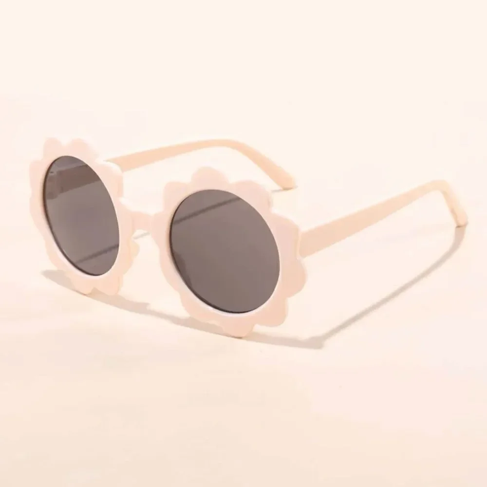 Girls Flower Design Fashion Sunglasses